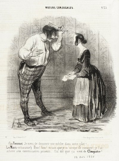 I Just Discovered a Wick in Your Vest by Honoré Daumier